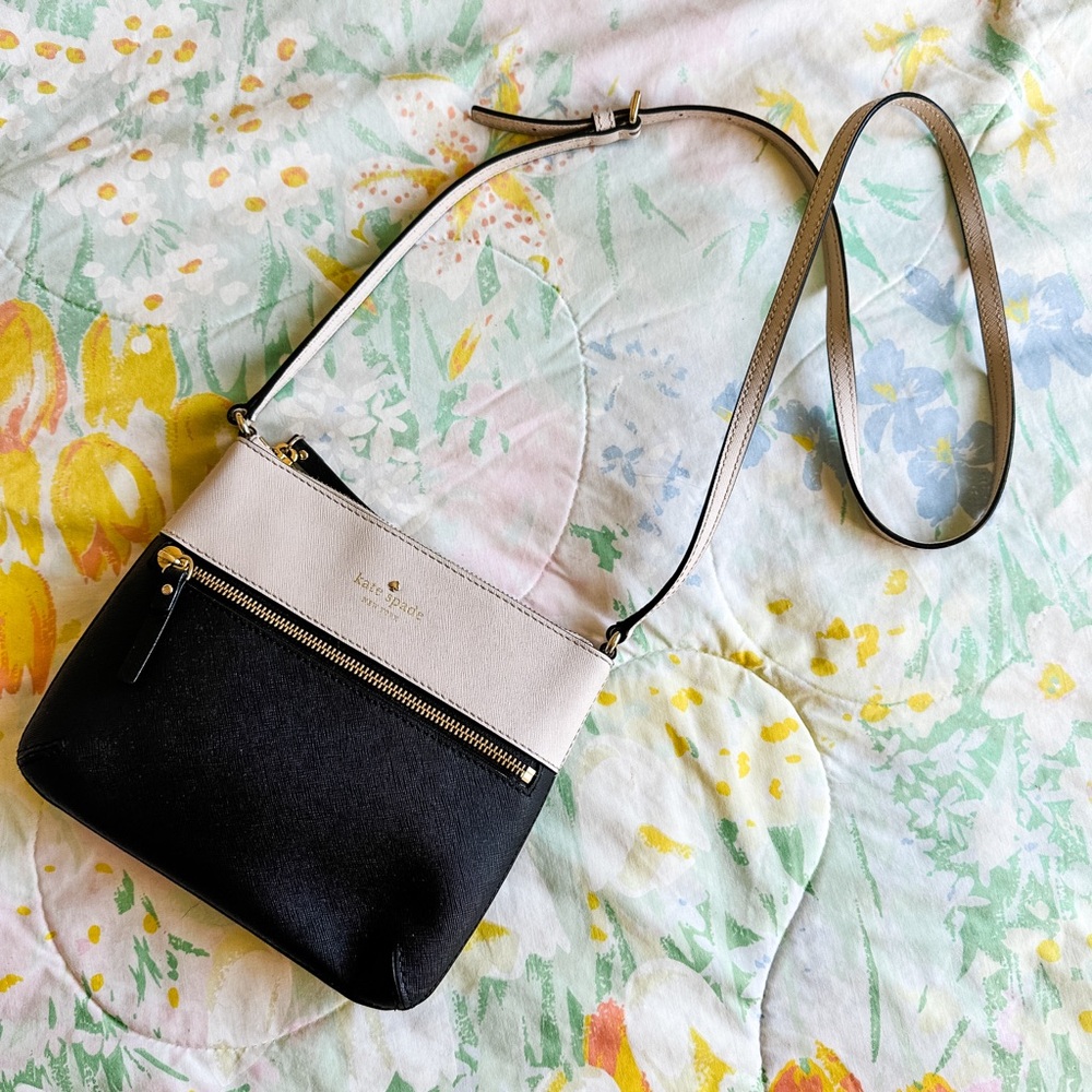 Kate Spade Bicolor Leather Crossbody Bag 💼